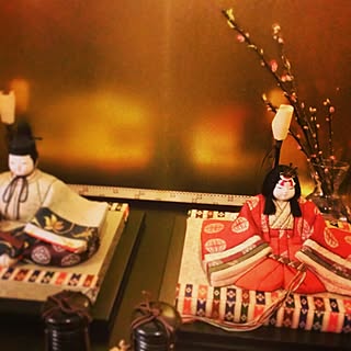 リビング/お雛様/おひなさま。/おひなさま/桃の花...などのインテリア実例 - 2015-02-20 09:03:20