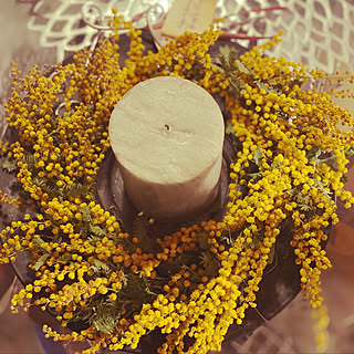 ミモザリース手作りのインテリア実例 Roomclip ルームクリップ