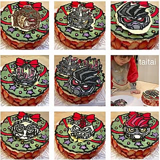 机/着せ替えケーキ/キャラケーキ/クリスマス/北欧✖︎カラフル...などのインテリア実例 - 2016-12-25 22:08:39