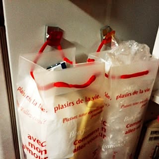 キッチン/セリア/レジ袋収納/マグネット付きクリップのインテリア実例 - 2014-11-12 23:00:57