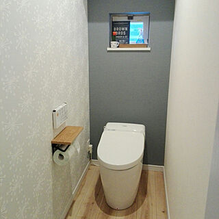 アクセントクロス Totoトイレのおしゃれなアレンジ 飾り方のインテリア実例 Roomclip ルームクリップ