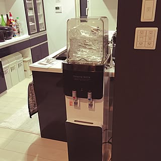 キッチン/ウォーターサーバー/白黒/白黒好き/モノトーン...などのインテリア実例 - 2015-12-15 21:47:56