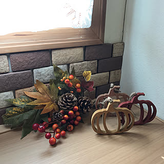 カボチャのオーナメント/スワッグ/ニトリ/ハロウィン/バス/トイレのインテリア実例 - 2019-10-02 21:16:26