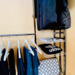 ディノス/ハンガーラック/クローゼット/ワイヤーネットDIY/100均リメイク...などのインテリア実例 - 2020-02-18 16:37:04