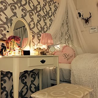 シャビーシック/天蓋/ホワイト大好き/達成感♪( ´▽`)/海外インテリアみたいに...などのインテリア実例 - 2015-12-10 23:56:23