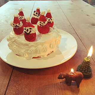 おやつ時間 クリスマスケーキ手作りのインテリア実例 Roomclip ルームクリップ