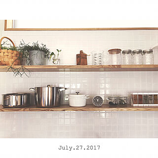 キッチン/IKEA/ダイソー/スパイス/リプサリス...などのインテリア実例 - 2017-07-27 12:14:12