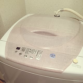 バス/トイレ/洗濯機/クリアボックス/カッティングシートでリメイク/リネンシート...などのインテリア実例 - 2015-04-08 16:42:14