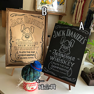 玄関/入り口/カンカン帽サボちゃん/ジャックダニエル/感謝の気持ちを込めて♡/いいね♪本当に感謝です♥...などのインテリア実例 - 2018-04-23 09:19:18