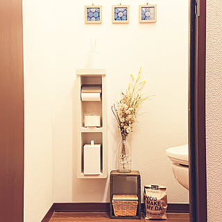賃貸 トイレ収納のアイデア おしゃれなインテリア実例 Roomclip ルームクリップ