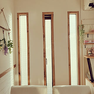 リビング/白×木が好き/DIY/窓枠DIY/ナチュラルが好き...などのインテリア実例 - 2020-02-23 14:53:48