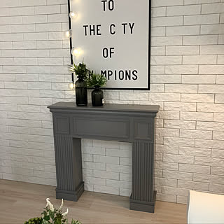 DIY/北欧/マントルピース/マントルピースのある部屋/handsome.style...などのインテリア実例 - 2018-03-24 07:19:49