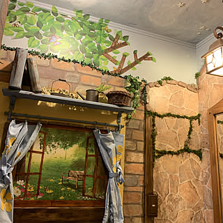 壁 天井 蓄光シールのインテリア実例 Roomclip ルームクリップ