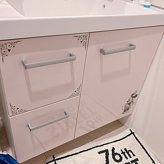 ピンクの洗面台のインテリア実例 Roomclip ルームクリップ