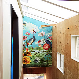 壁紙 鳥柄も大好きのおしゃれなアレンジ 飾り方のインテリア実例 Roomclip ルームクリップ