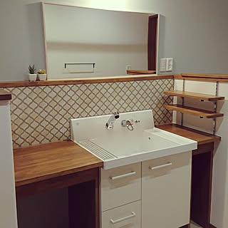 名古屋モザイクタイル Lixil洗面台のインテリア実例 Roomclip ルームクリップ 名古屋モザイクタイル Lixil洗面台のインテリア実例 Roomclip ルームクリップ