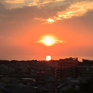 夕陽/satochan gardenより/2016.6.3/❤️をありがとう´◡`✳︎/❤︎RoomClipの出会いに感謝☻*...などのインテリア実例 - 2016-06-04 00:59:13