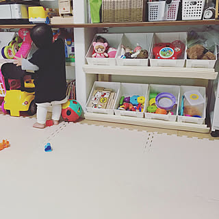 シェルフィーヌ/おもちゃ棚/DIY/カウンターキッチン/リビングのインテリア実例 - 2020-01-23 20:17:26