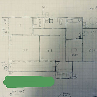 間取り図 手書きのインテリア実例 Roomclip ルームクリップ
