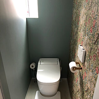 バス トイレ ウィリアムモリス壁紙のインテリア実例 Roomclip ルームクリップ