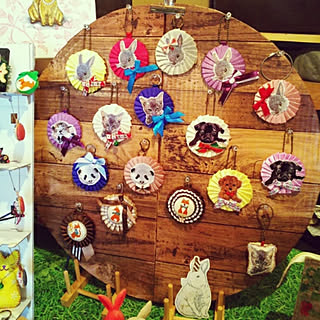 ハンドメイド/イベント出店/段ボールリメイク/リメイクシート/ペット/刺繍...などのインテリア実例 - 2018-11-19 16:39:20