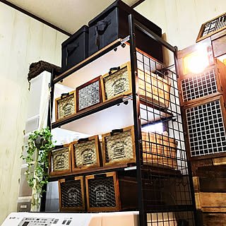 バス/トイレ/洗濯機の上/リメイクシート/山善収納部/山善モノトーンボックス...などのインテリア実例 - 2018-05-10 07:57:32