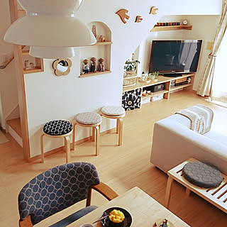 部屋全体/椅子/モモナチュラル/マリメッコ/北欧...などのインテリア実例 - 2018-11-07 22:25:23