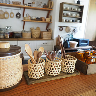 キッチン/DIY リメイク/おしぼり入れ/かごのインテリア実例 - 2020-01-09 21:32:30