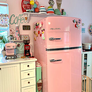 ピンクの冷蔵庫のインテリア実例 Roomclip ルームクリップ
