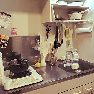 キッチン/キャンドゥ/3CIONS/100均/一人暮らし...などのインテリア実例 - 2018-12-12 13:15:52