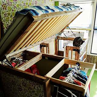 ロフトベッドdiyのインテリア 手作りの実例 Roomclip ルームクリップ