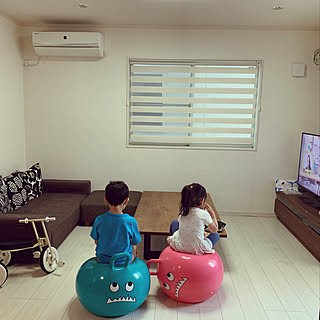 子どものいる暮らし フライングタイガー バランスボールのインテリア実例 Roomclip ルームクリップ