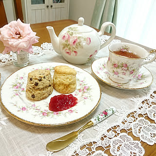 tea/ティーセット/パラゴン/ロマンチックカントリー/ヴィクトリアナローズ...などのインテリア実例 - 2019-10-22 13:59:43