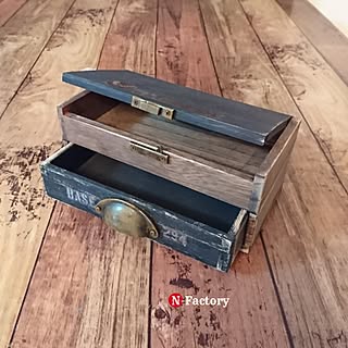 DIY/ダイソー/セリア/ボックスDIY/転写シール...などのインテリア実例 - 2017-05-26 07:12:35