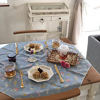 イギリスの思い出/おうちカフェ/ティータイム/テーブルクロス/スタジオエム...などのインテリア実例 - 2020-06-27 21:22:43