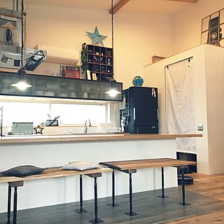カウンターベンチのインテリア実例 Roomclip ルームクリップ