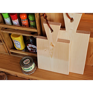キッチン/カッティングボードDIY/無垢材/1×8材/BRIWAX...などのインテリア実例 - 2019-06-14 12:36:09