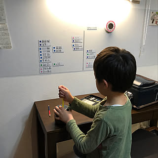 「できたよ!」が増える子育て/リビング学習スペース/勉強コーナー/スタディデスク/スタディースペース...などのインテリア実例 - 2018-06-14 21:32:11