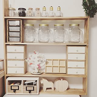 棚/ハンドメイド/DIY/ダイソー/100均...などのインテリア実例 - 2016-01-29 00:22:01