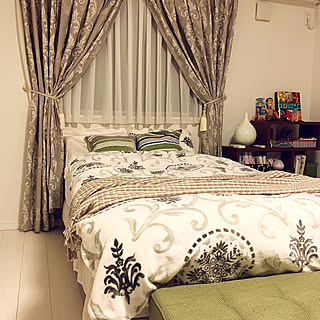 寝室カーテンのインテリア実例 Roomclip ルームクリップ