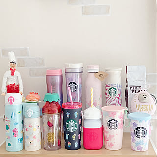 棚 スターバックスタンブラーのインテリア実例 Roomclip ルームクリップ