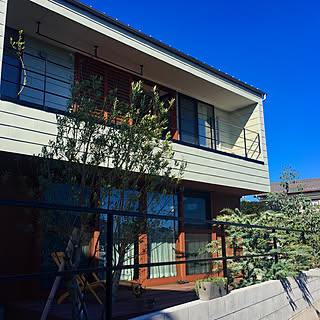 ウッドデッキ 四角い家のインテリア実例 Roomclip ルームクリップ