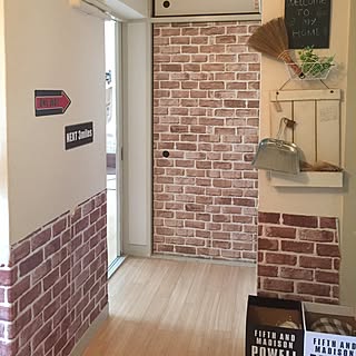 ふすまにレンガシートのインテリア実例 Roomclip ルームクリップ ふすまにレンガシートのインテリア実例 Roomclip ルームクリップ