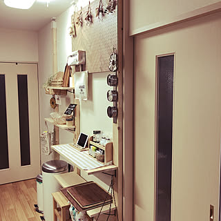 キッチンDIY/賃貸 1LDK/いいね&フォローありがとうございます☆/マンション暮らし/木が好き♡...などのインテリア実例 - 2019-10-04 01:36:11
