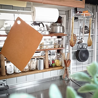 キッチン/キッチンツール/まな板/エピキュリアン/カフェ風...などのインテリア実例 - 2019-02-05 11:21:37