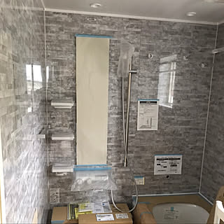 TOTO/グレー×ホワイト/グレー/お風呂/お風呂場...などのインテリア実例 - 2019-10-12 15:10:53