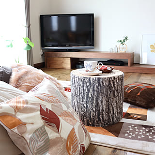 机/テレビボード/ティータイム/ニトリ2018秋冬コーディネートモニター/シンプルナチュラル...などのインテリア実例 - 2018-09-29 15:25:11