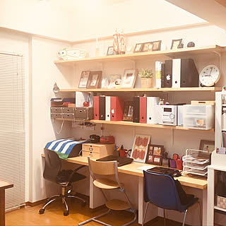 部屋全体/すっきりさせたい/ワークスペース/IKEA/無印良品のインテリア実例 - 2019-02-17 23:08:17