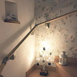 女性の、4LDK、家族住まいの「玄関/入り口」についてのインテリア実例