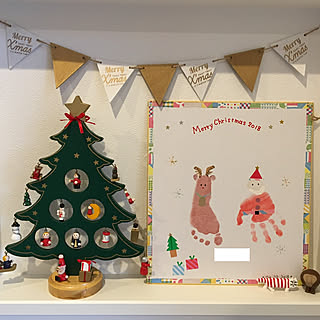 クリスマス 手形足形アートのインテリア実例 Roomclip ルームクリップ